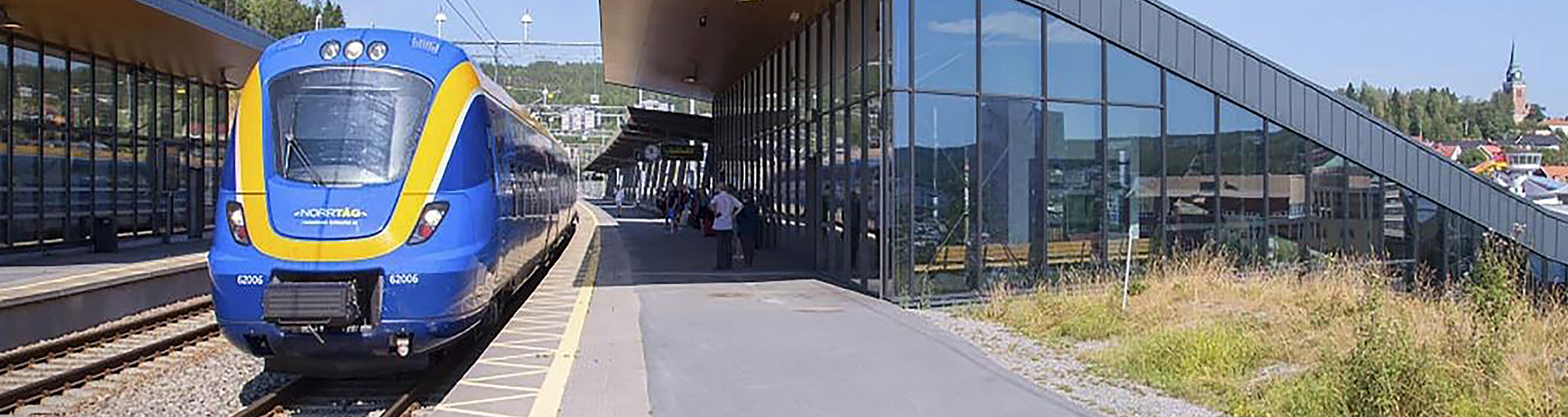 Tog på Botniabanan terminal